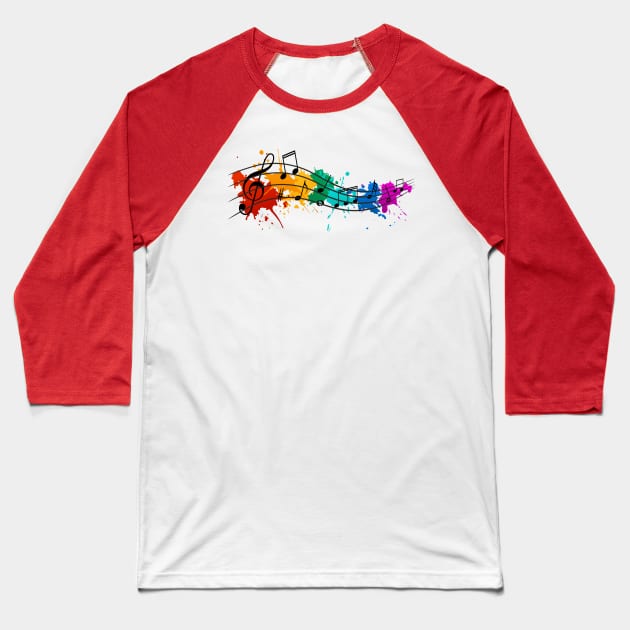 Music Baseball T-Shirt by Razym